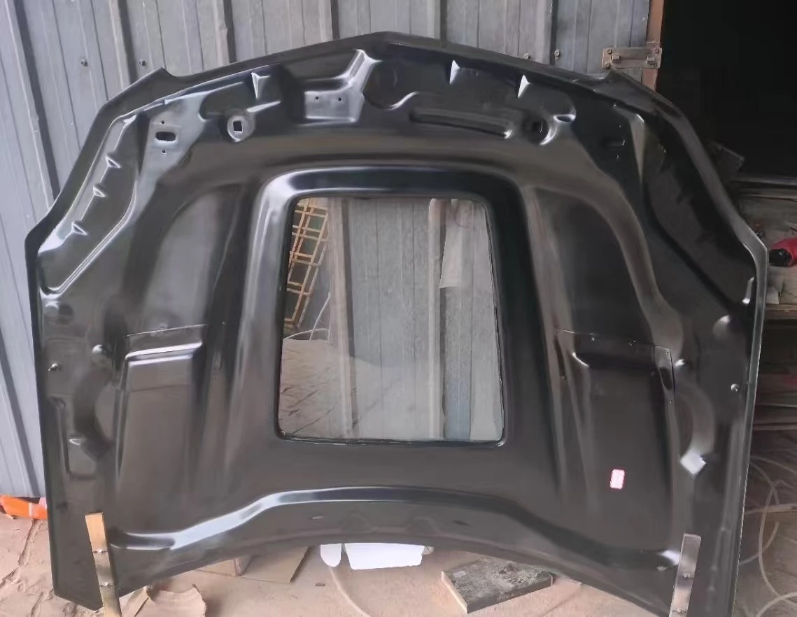 C-Class W204 C63 Custom Engine Hood Carbon Fiber Transparent with Uprgraded Steel Screws for Newer Models